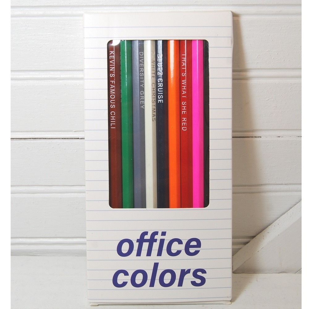 Office Colors Colored Pencils for Fans of The Office TV Show Set of 12 New